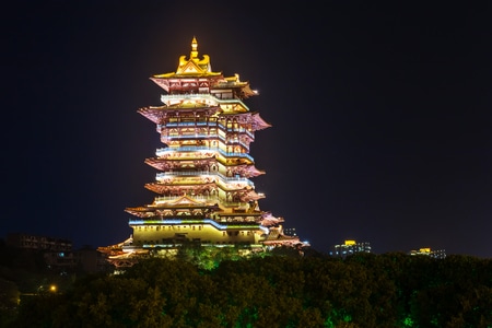绵阳市-风光-风景-古建筑-楼阁 图片素材
