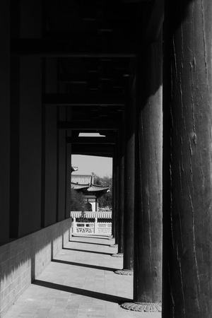 纪实-建筑-古建筑-柱子-雷音寺 图片素材