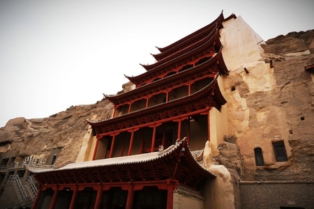 建筑-风光-纪实-古建筑-敦煌莫高窟 图片素材