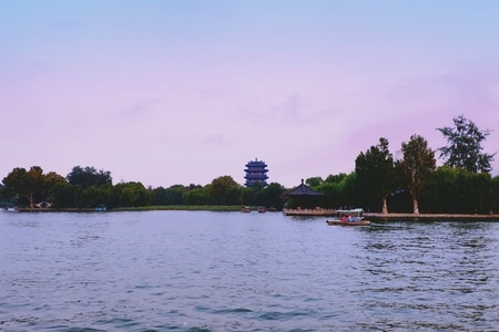 手机摄影-风光-大明湖-湖泊-湖 图片素材