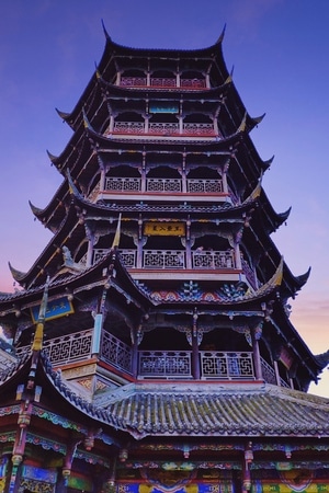 建筑-手机摄影-风光-玉垒阁-古建筑 图片素材