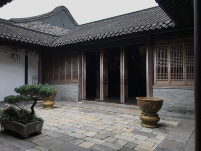 江苏-杨州-个园-园林-房屋 图片素材