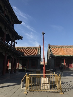 沈阳-故宫-院子-故宫-柱子 图片素材