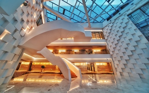 深圳-建筑-腾讯-建筑-楼梯 图片素材