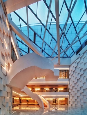 深圳-建筑-腾讯-建筑-楼梯 图片素材