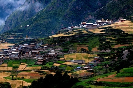 人文-生活-风景-扎尕那-建筑 图片素材