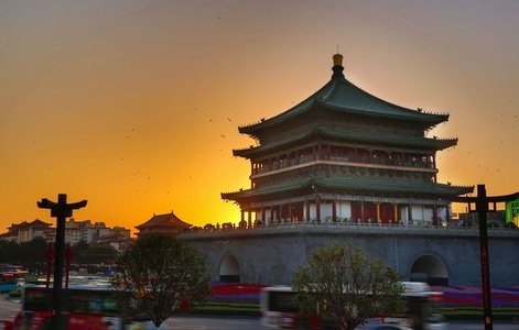 人文-生活-钟鼓楼-古建筑-城市 图片素材