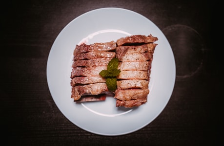 微距-美食-台塑牛排-牛肉-美食 图片素材