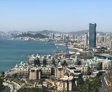 星海-城堡-建筑群-手机摄影-春天 图片素材