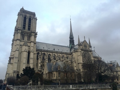 巴黎-法国-巴黎圣母院-巴黎圣母院-建筑 图片素材