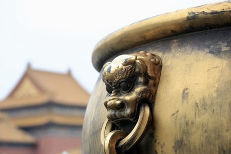 随拍-北京-故宫-缸-鎏金大水缸 图片素材