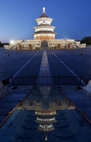 蓝-北京-天坛-天坛-楼阁 图片素材