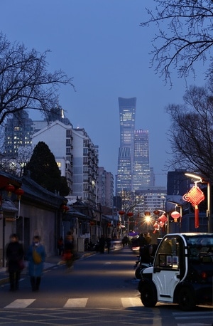 北京-你好2020-街道-夜景-夜晚 图片素材