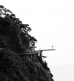 有趣的瞬间-旅游-风光-栈道-山 图片素材