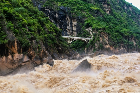 虎跳崖-云南-水面-大自然-力量 图片素材