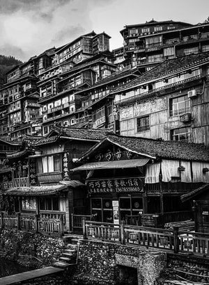 建筑-古镇-苗寨-旅途-旅行 图片素材