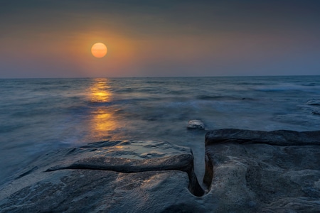 冬日暖阳-风光-海洋-风景-日出 图片素材