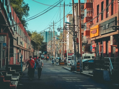 呼和浩特市-人文纪实-街头摄影-道路-公路 图片素材