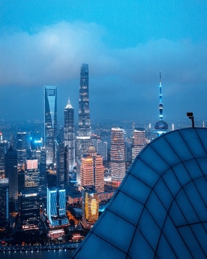 蓝-这是你的城市-城市-都市-上海 图片素材