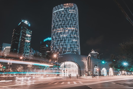 夜色-建筑-这是你的城市-都市-上海 图片素材