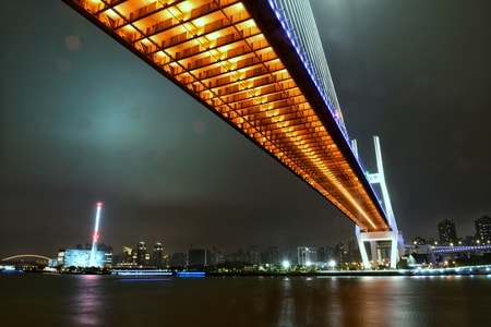 无题-城市-桥-桥梁-吊桥 图片素材