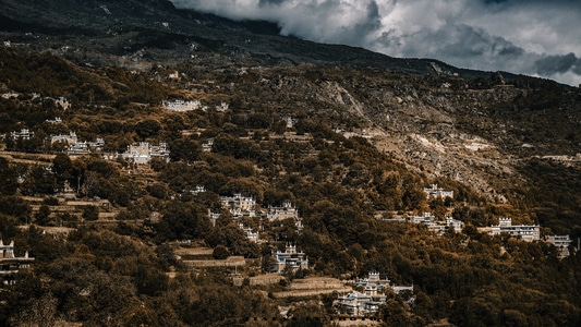 风景-建筑-高山-风光-川西 图片素材