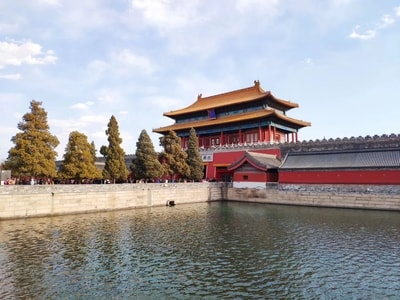 景山公园-北京-风景-景山公园-城楼 图片素材