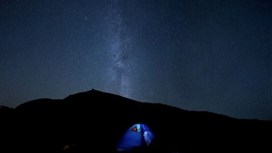 银河-星空-夜空-夜景-风景 图片素材