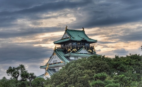 日本-大版-建筑物-旅行-建筑 图片素材