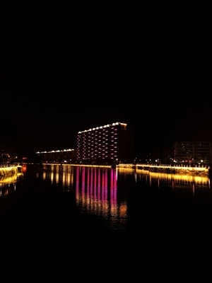 灯饰-夜景-手机随拍-河流-河 图片素材