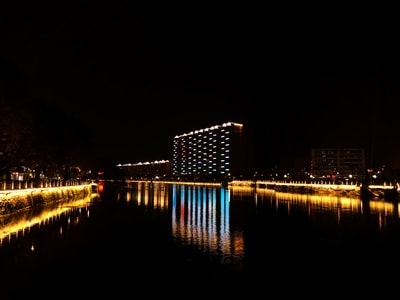 灯饰-夜景-手机随拍-河流-河 图片素材