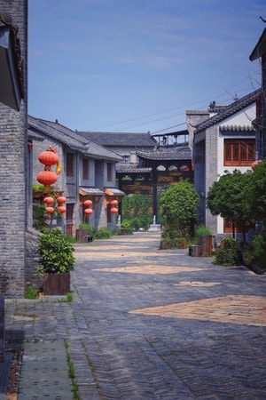 风光-静物摄影-夏至-房屋-古镇 图片素材
