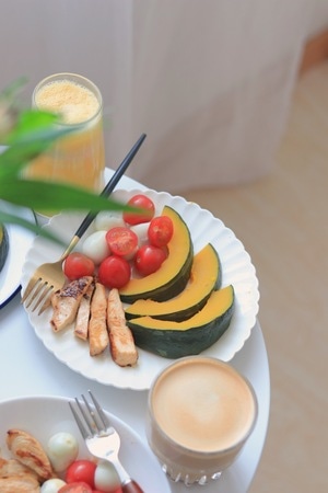 美食-小清新-静物摄影-减脂餐-早餐 图片素材