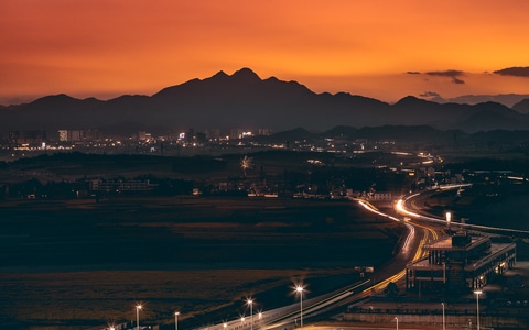 风光-城市天际线-我要上封面-夜景-自然风光 图片素材