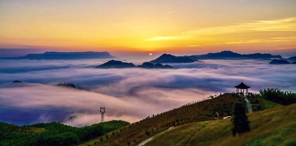 自然风光-你好2020-光影-旅游-云海 图片素材