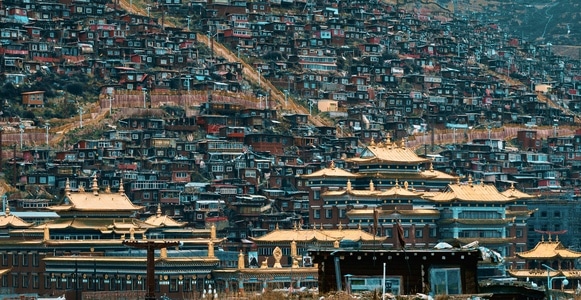 城市天际线-风光-旅拍-藏地-川西 图片素材