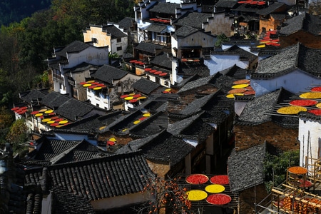 风光-建筑-小镇-乡镇-房屋 图片素材