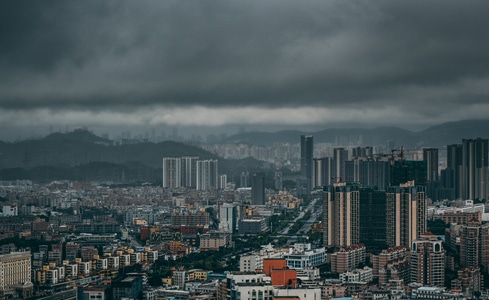 城市天际线-建筑-风景-城市-街道 图片素材