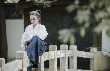 春天-上海-美女-人像-古装 图片素材