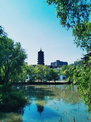 城市色彩-手机拍天下-城市天际线-湖-湖泊 图片素材
