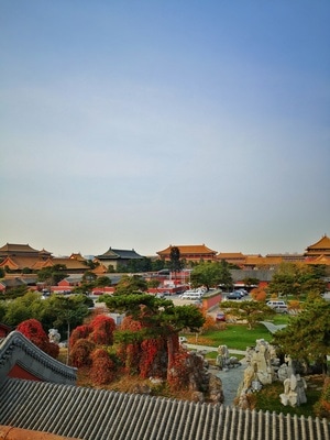 城市色彩-城市天际线-手机拍天下-古建筑-紫荆城 图片素材