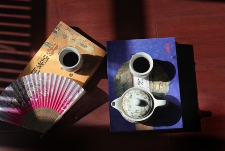 宅家-光影-茶具-生活-静物 图片素材