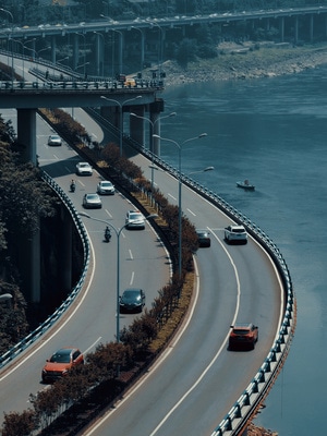 手机摄影-重庆-城市风光-建筑-道路 图片素材