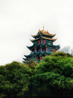 手机摄影-鸿恩寺公园-鸿恩阁-鸿恩阁-阁楼 图片素材