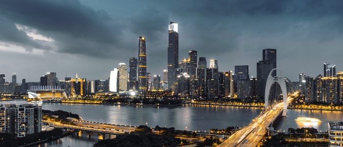 风光-旅行-傍晚-建筑-广东工业大学 图片素材