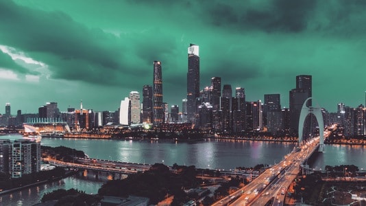 城市-广州-广东工业大学-建筑-风光 图片素材