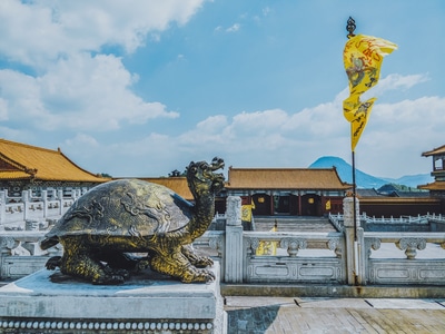 风光-横店-手机摄影-佛塔-寺庙 图片素材