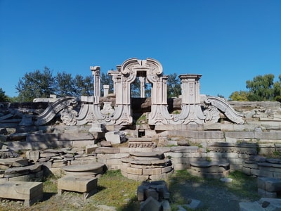 风光-旅行-手机摄影-圆明园-圆明园遗址 图片素材