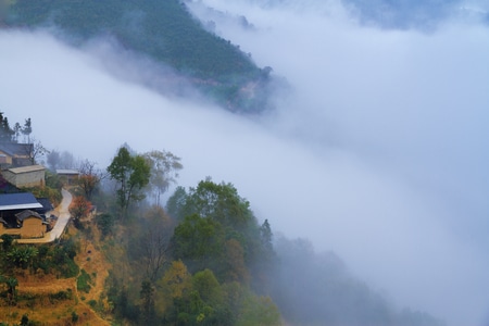 我的2019-旅行-山色-云南游-迷雾 图片素材