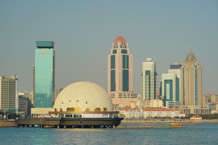建筑-海岸-商务区-青岛-城市 图片素材